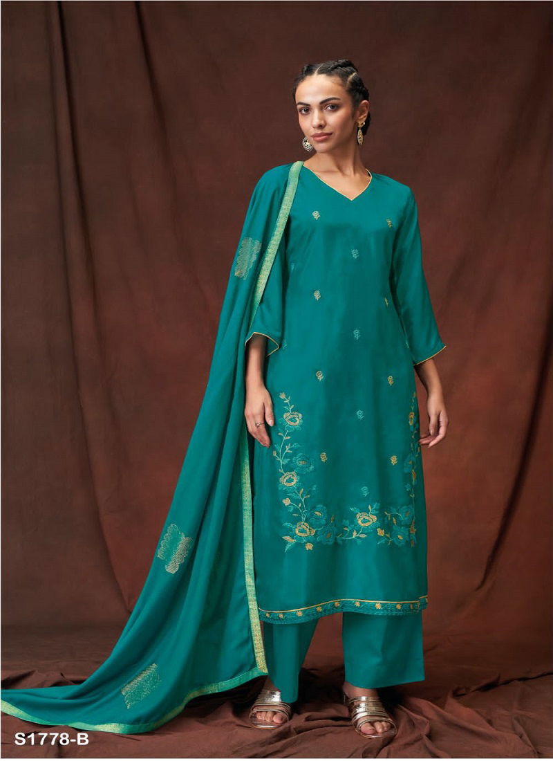 Kateri S1778 By Ganga Designer Salwar Suits Catalog
